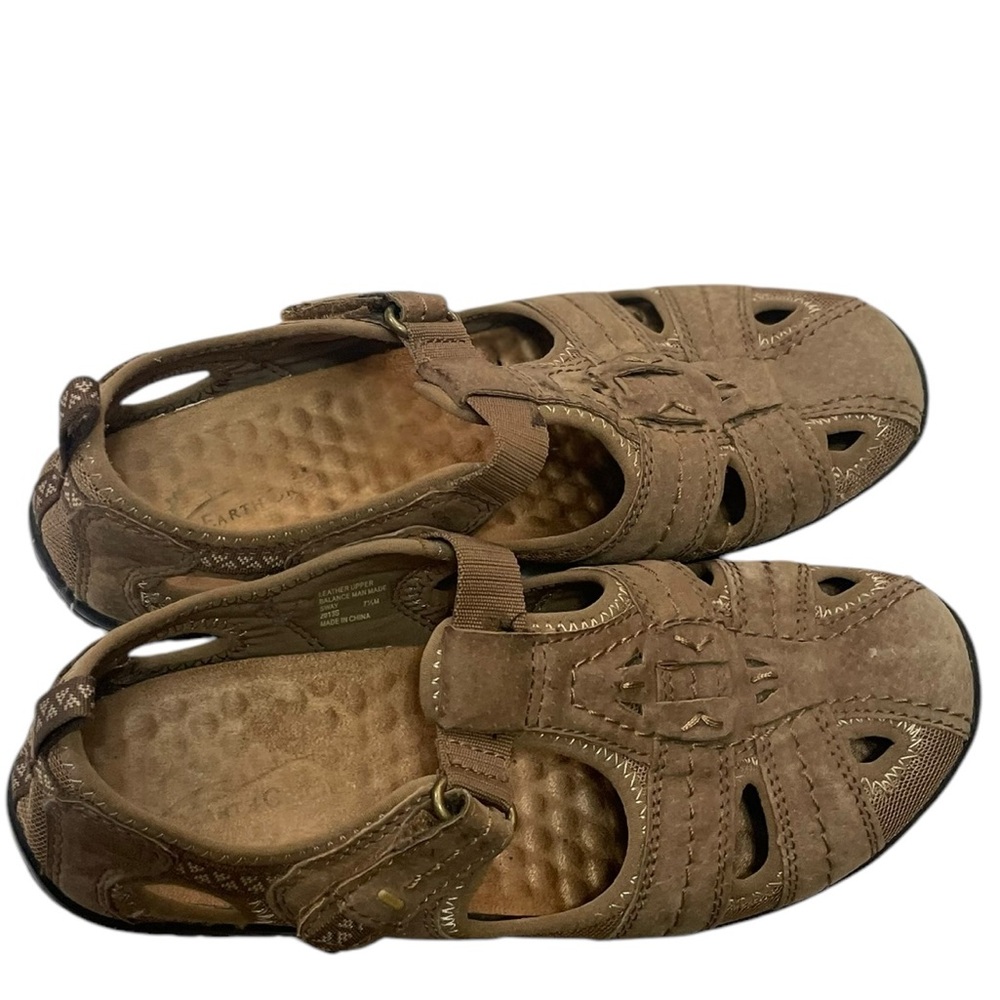 Earth Origins Sway Women Shoes Tan 7.5M Suede Comfort Casual Mary Jane S…